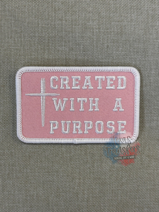 Created with a Purpose Iron-On PATCH