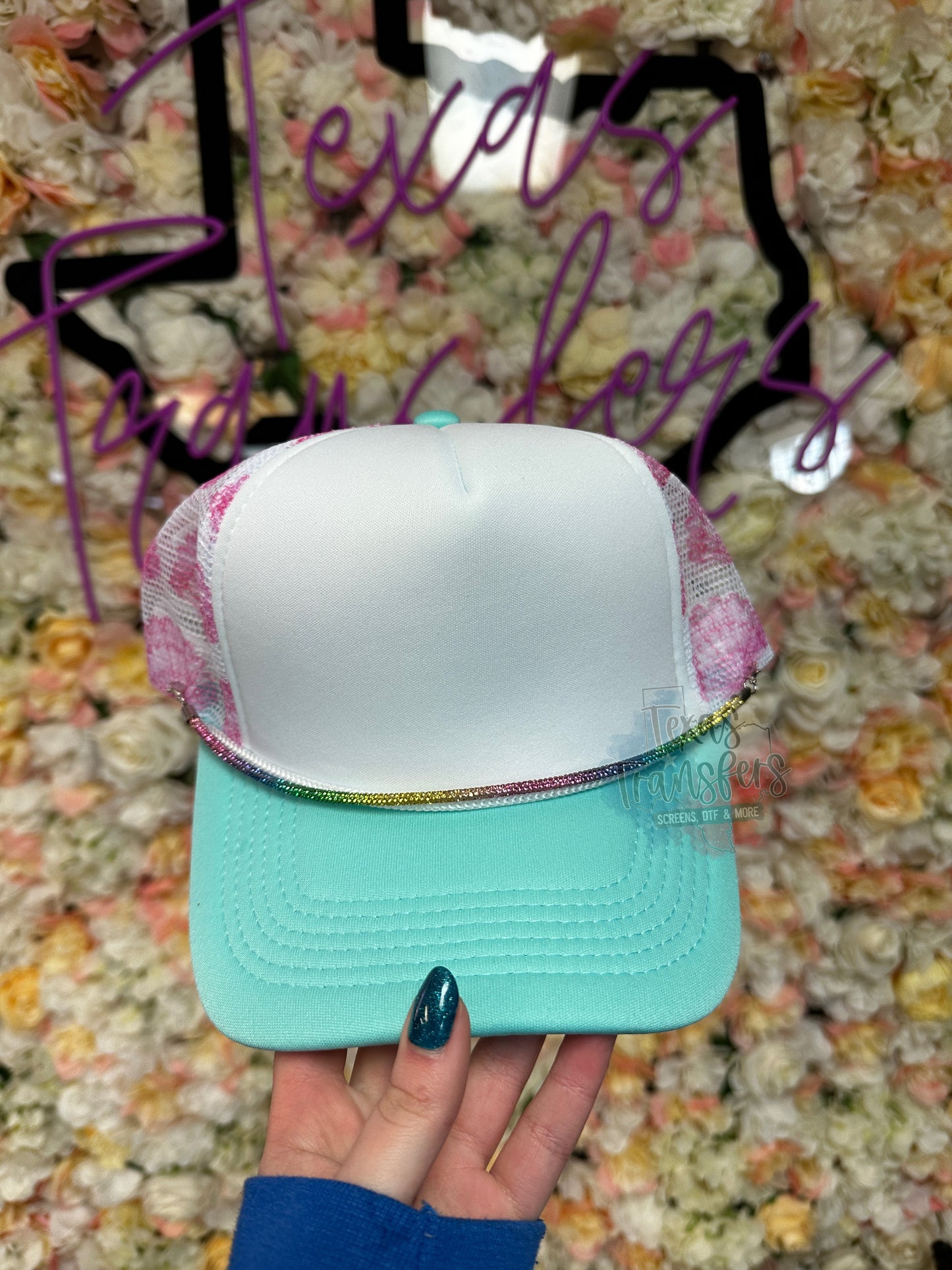 Sparkly Stone Hat Chains (Multiple Options) - Texas Transfers and Designs