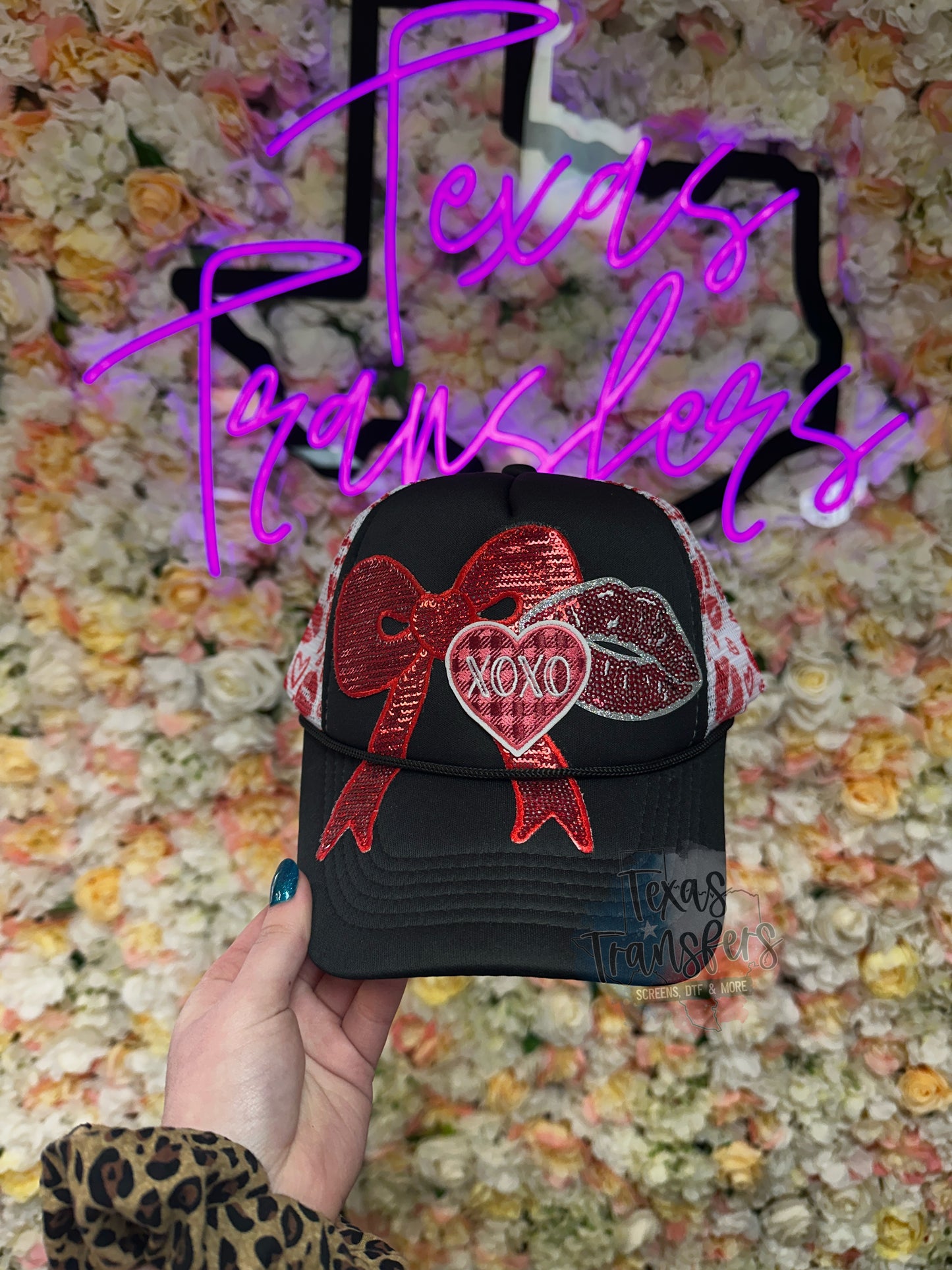 Kisses Trucker Hat - Texas Transfers and Designs