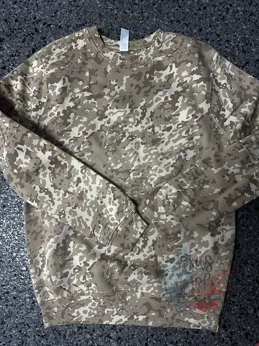 Camo Crewneck Sweatshirt