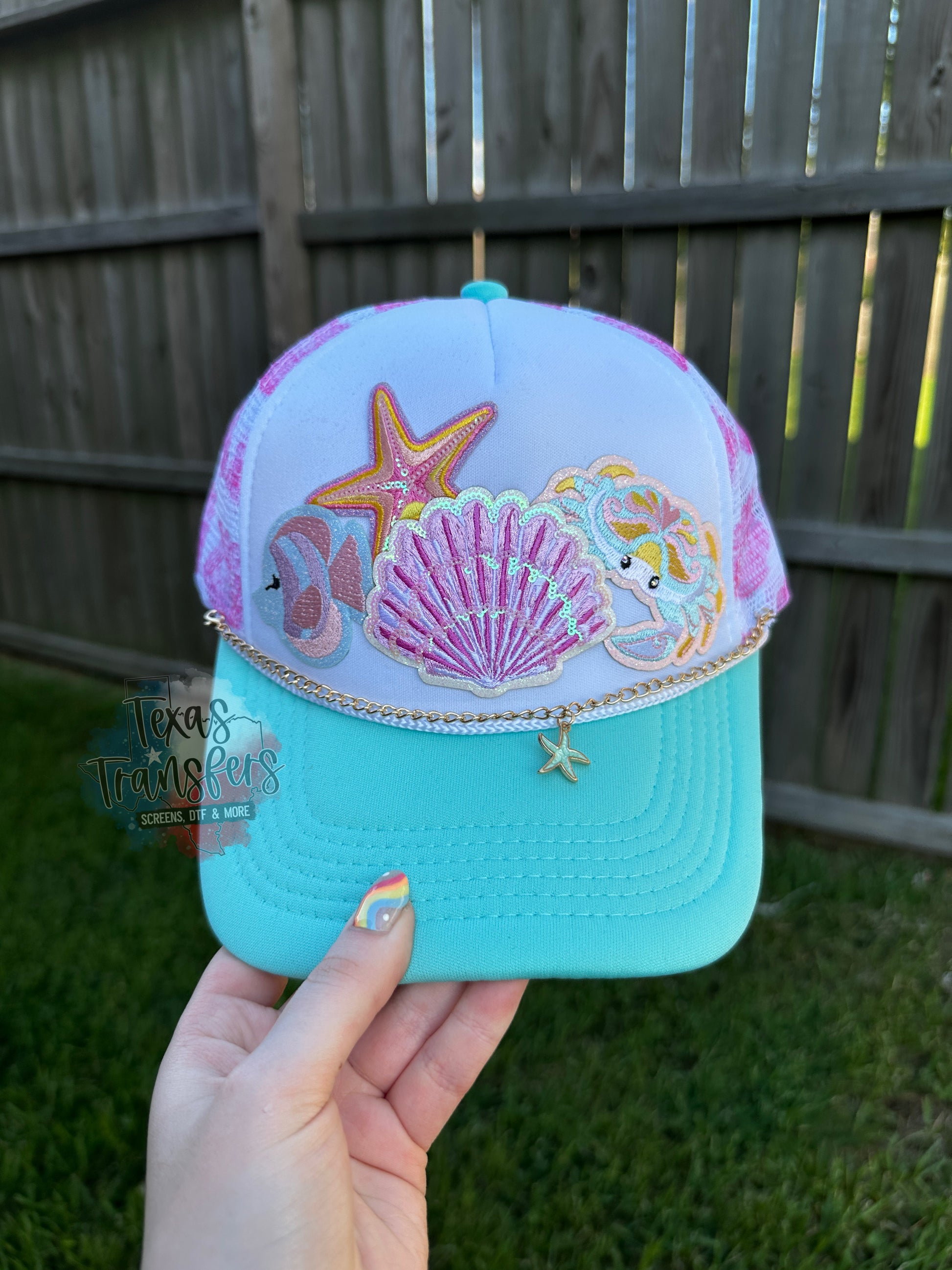 Just Keep Swimming *Completed Hat* - Texas Transfers and Designs