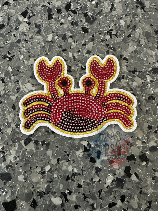 Sequin Crab Iron-On PATCH
