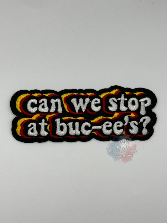 Can We Stop at “The Gas Station” Iron-On Patch - Texas Transfers and Designs