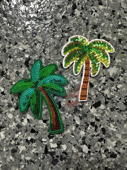 Sequin Palm Trees Iron-On PATCH (Multiple Options)