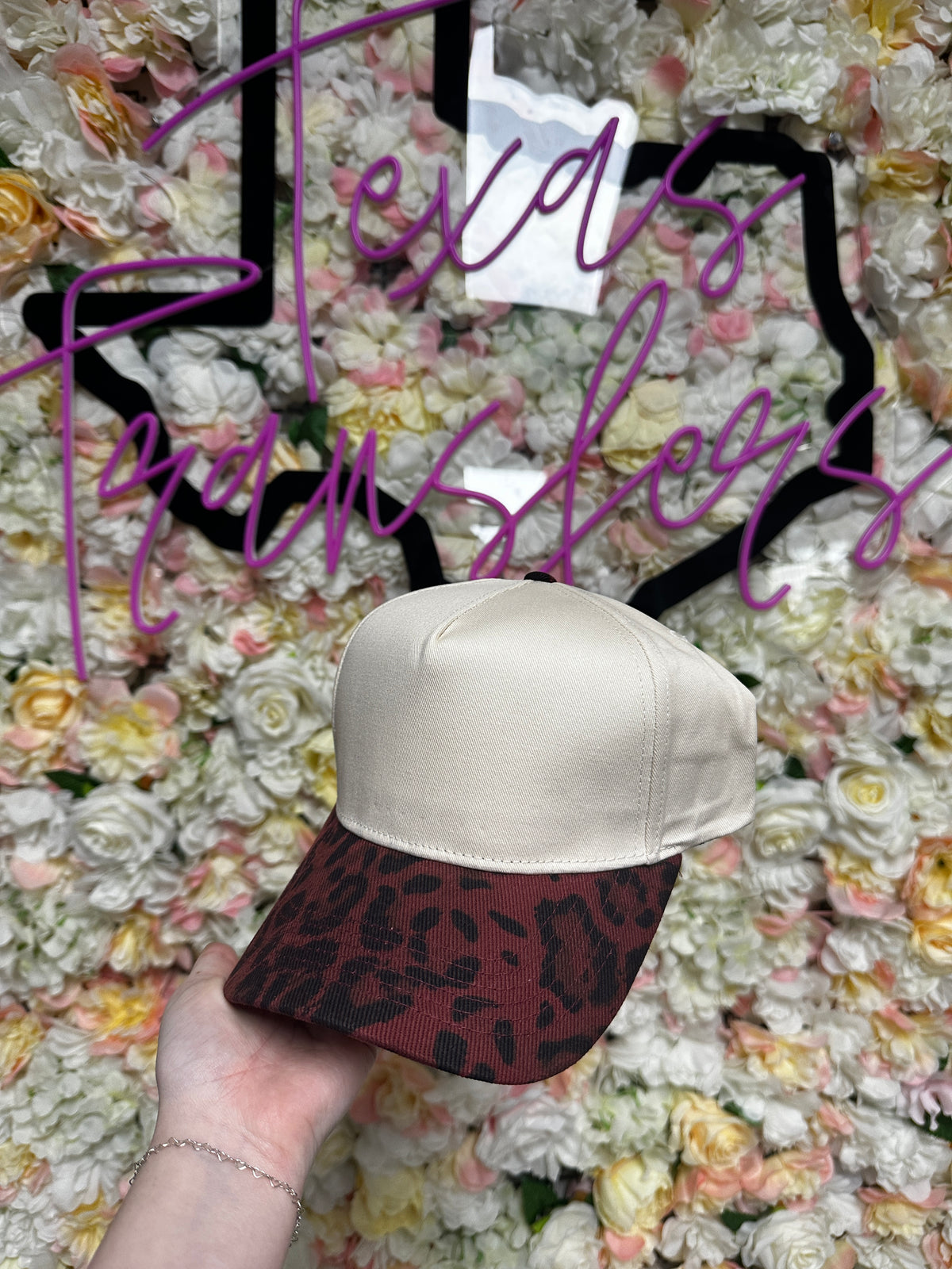 Colorful Leopard Brim Canvas Blank Hats (MULTIPLE OPTIONS)