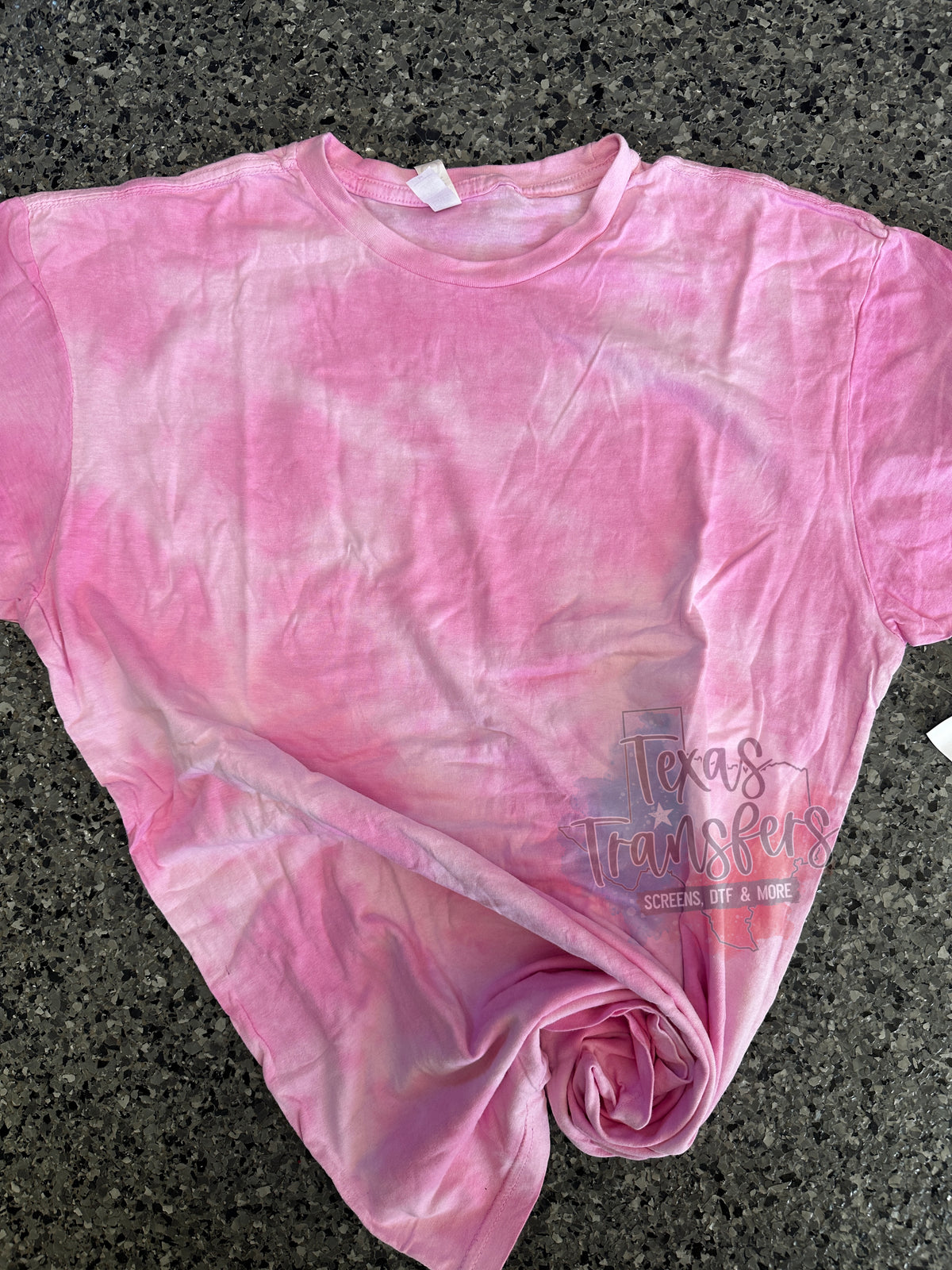Pink Tie Dye Blank Comfort T-Shirt