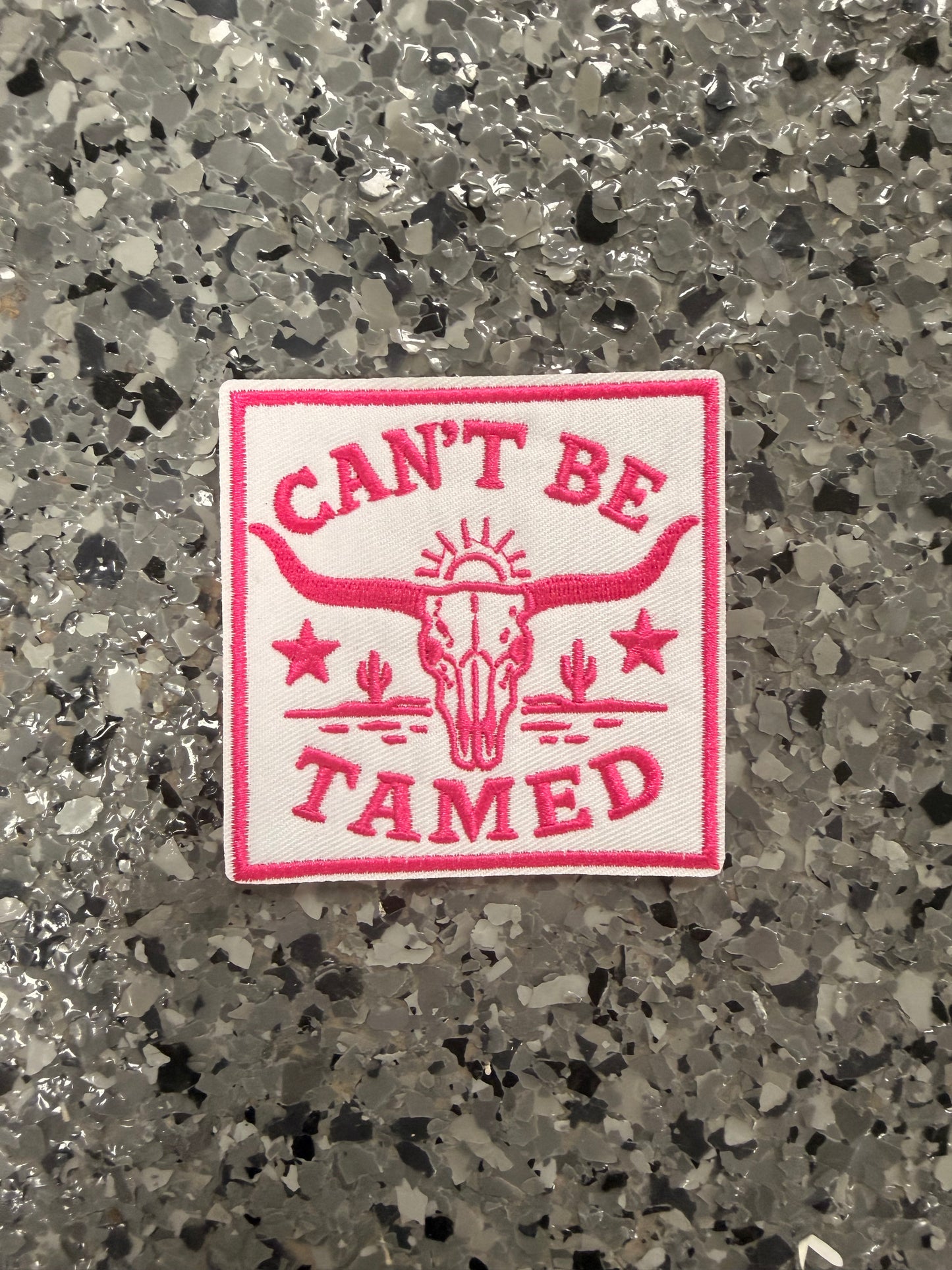 Can’t Be Tamed Iron-On Patch - Texas Transfers and Designs