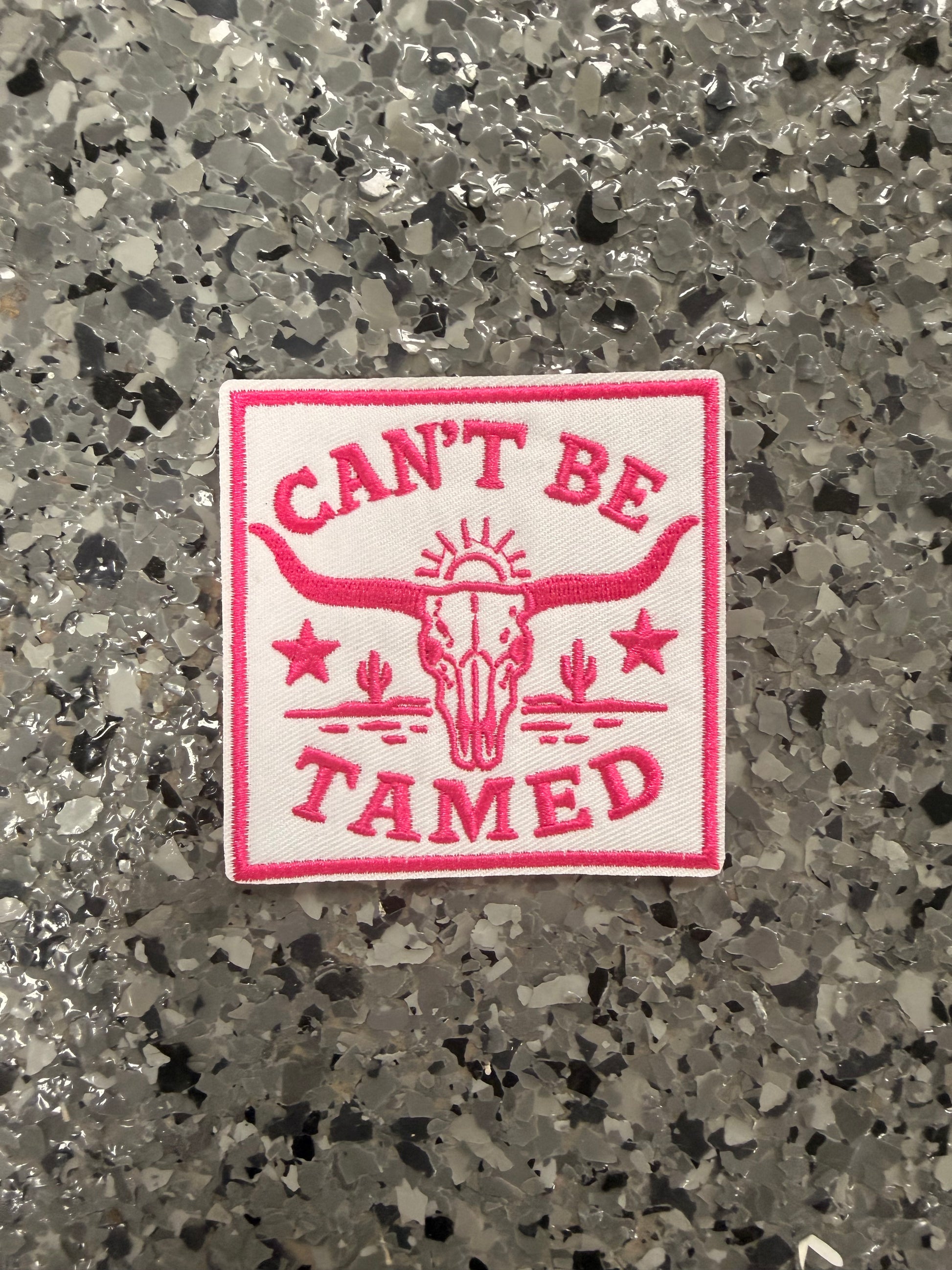 Can’t Be Tamed Iron-On Patch - Texas Transfers and Designs
