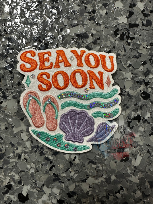 Sea You Soon Iron-On PATCH - Texas Transfers and Designs