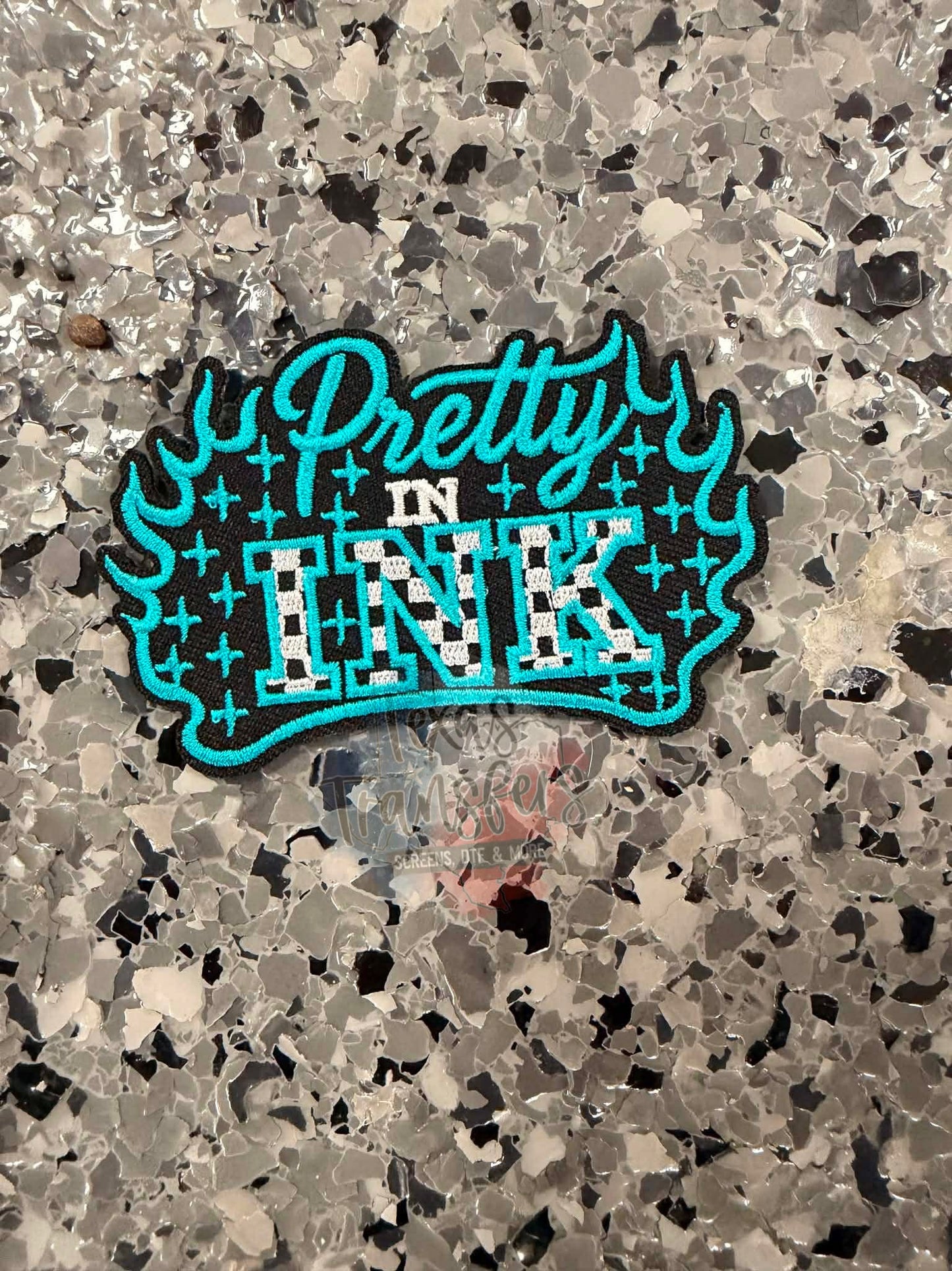 Pretty in Ink Iron-On Patch - Texas Transfers and Designs