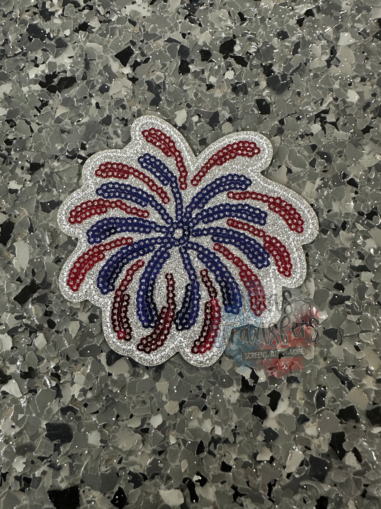 Sequin Firework Iron-On PATCH