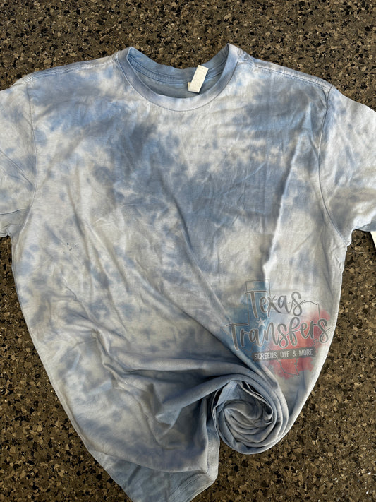 Blue Tie Dye Blank Comfort T-Shirt