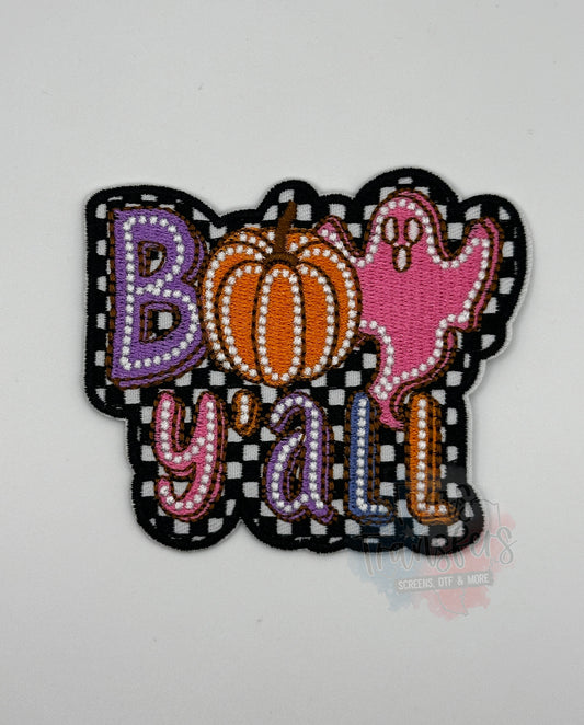 Boo Y’all Iron-On PATCH - Texas Transfers and Designs