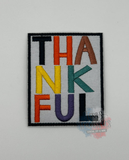 Thankful Iron-On PATCH - Texas Transfers and Designs