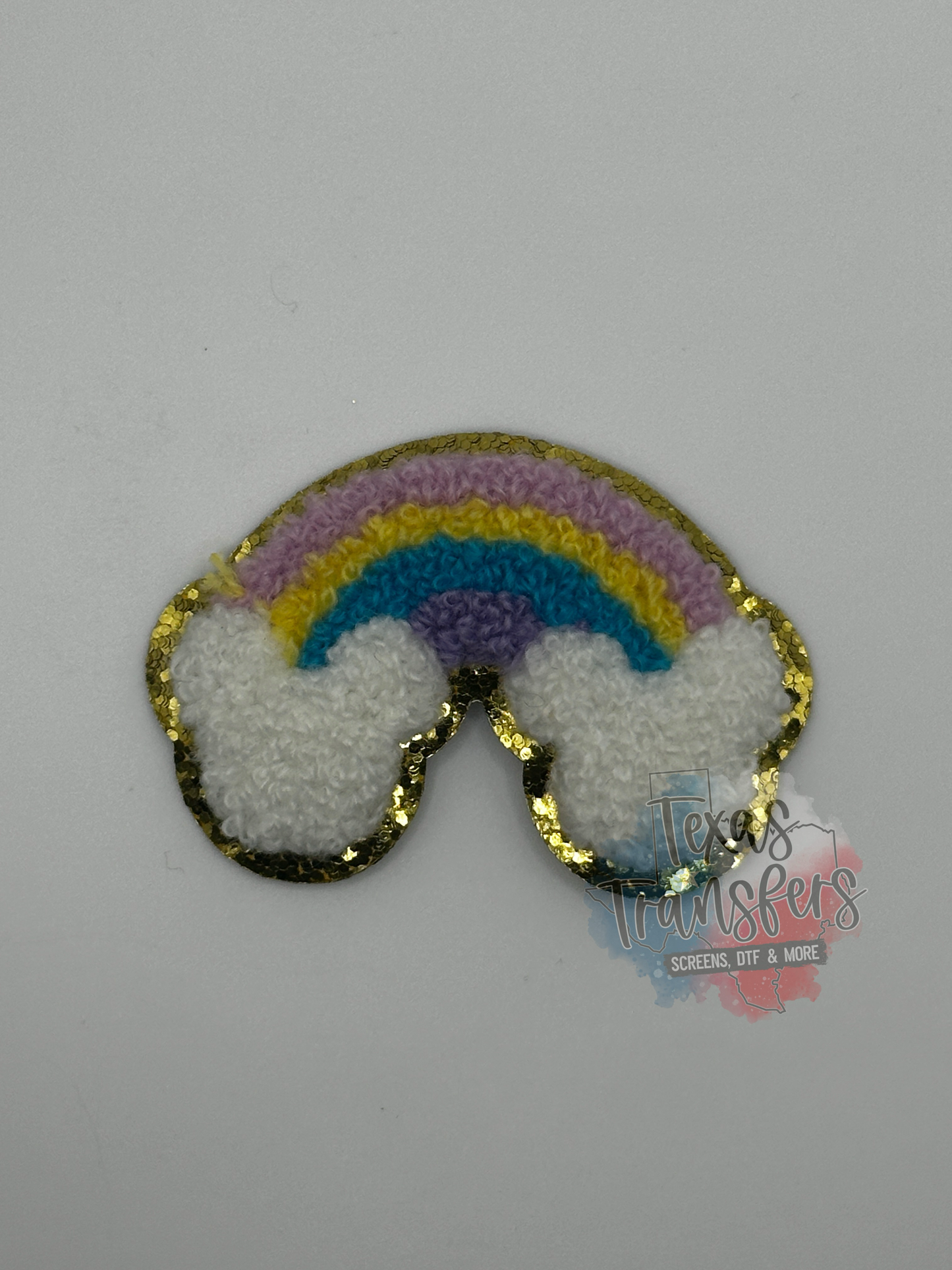 Mouse Rainbow Chenille Iron-On Patch *DISCONTINUED* - Texas Transfers and Designs