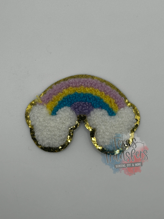 Mouse Rainbow Chenille Iron-On Patch *DISCONTINUED* - Texas Transfers and Designs