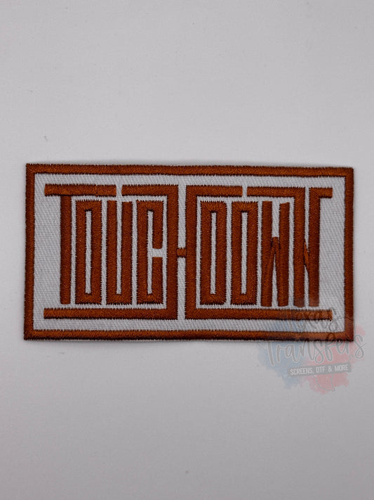 Touchdown Rectangle Iron-On PATCH - Texas Transfers and Designs