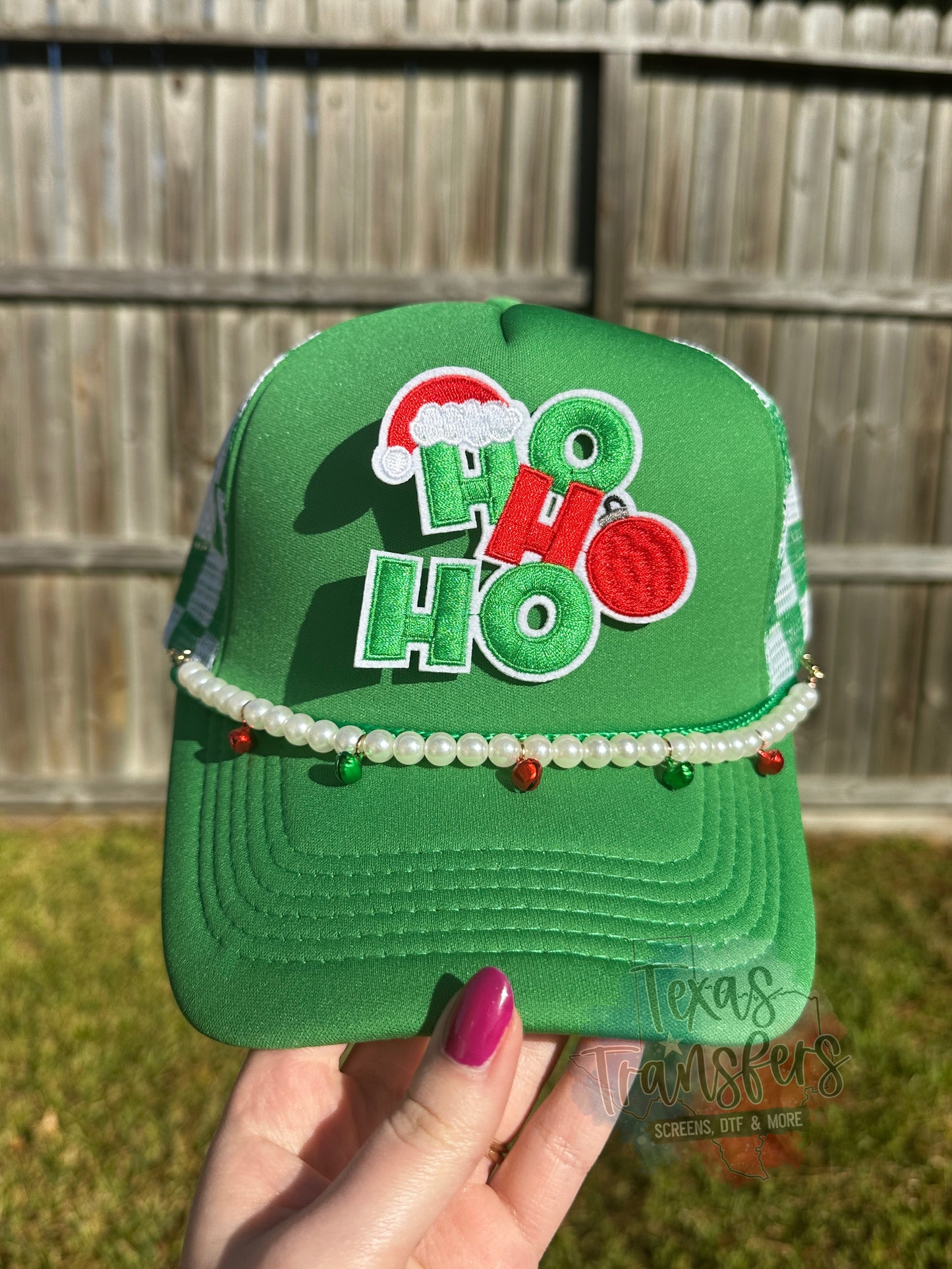 Christmas Hat Chains (Multiple Options) - Texas Transfers and Designs