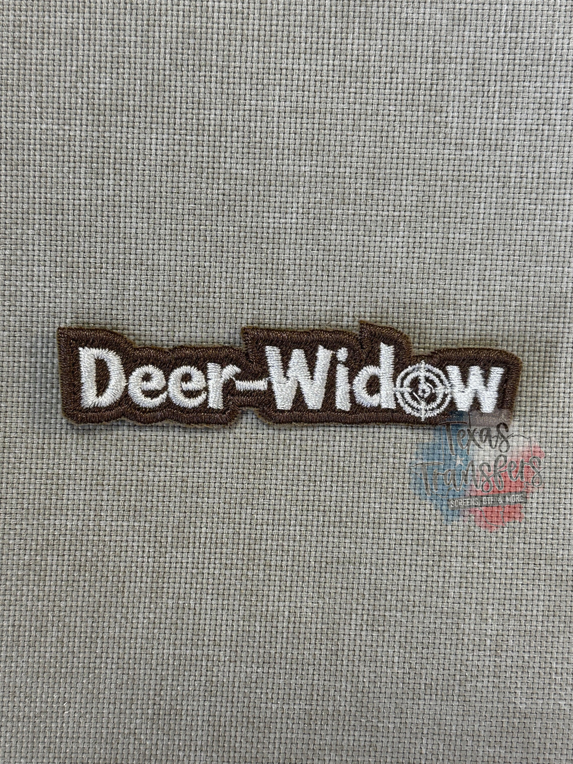 Deer Widow Iron-On Patch - Texas Transfers and Designs
