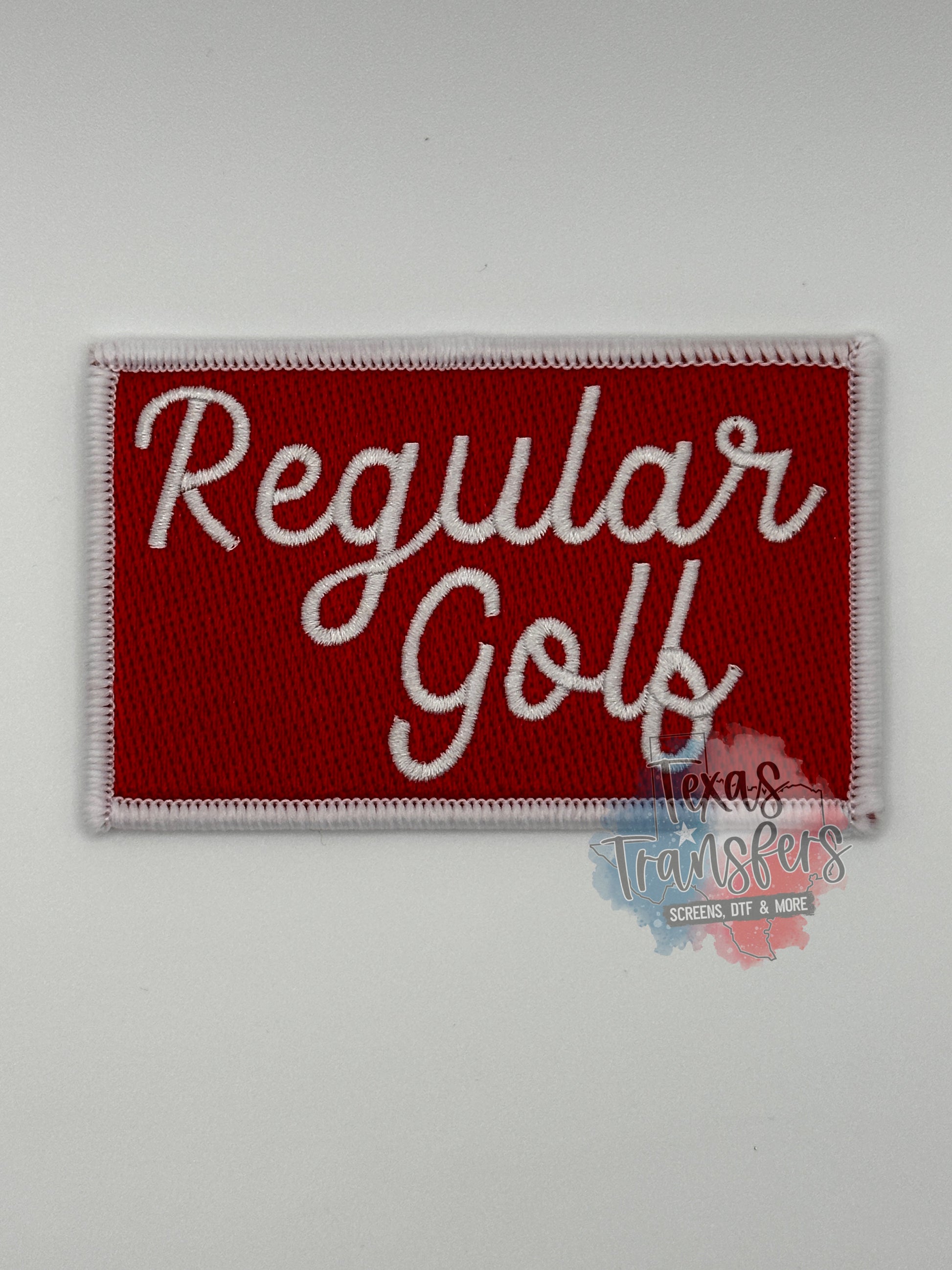 Regular Golf Iron-On PATCH - Texas Transfers and Designs