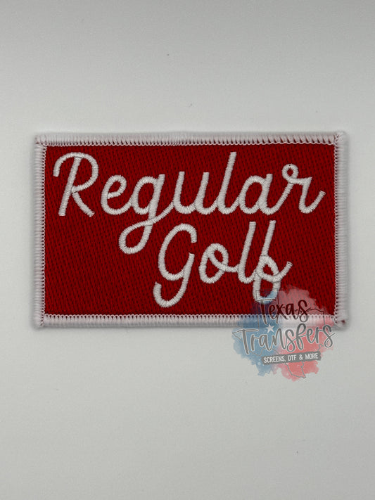Regular Golf Iron-On PATCH - Texas Transfers and Designs