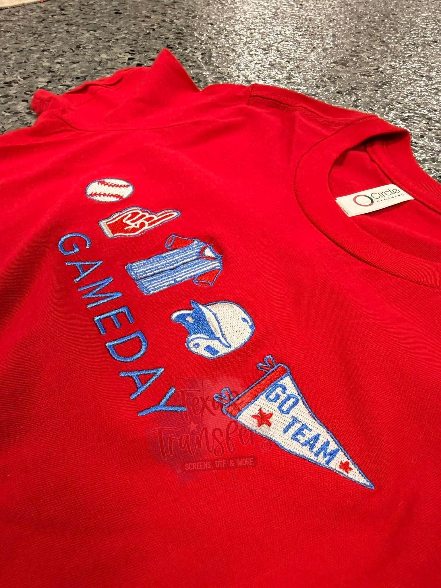 Game Day Embroidered Shirt - Texas Transfers and Designs