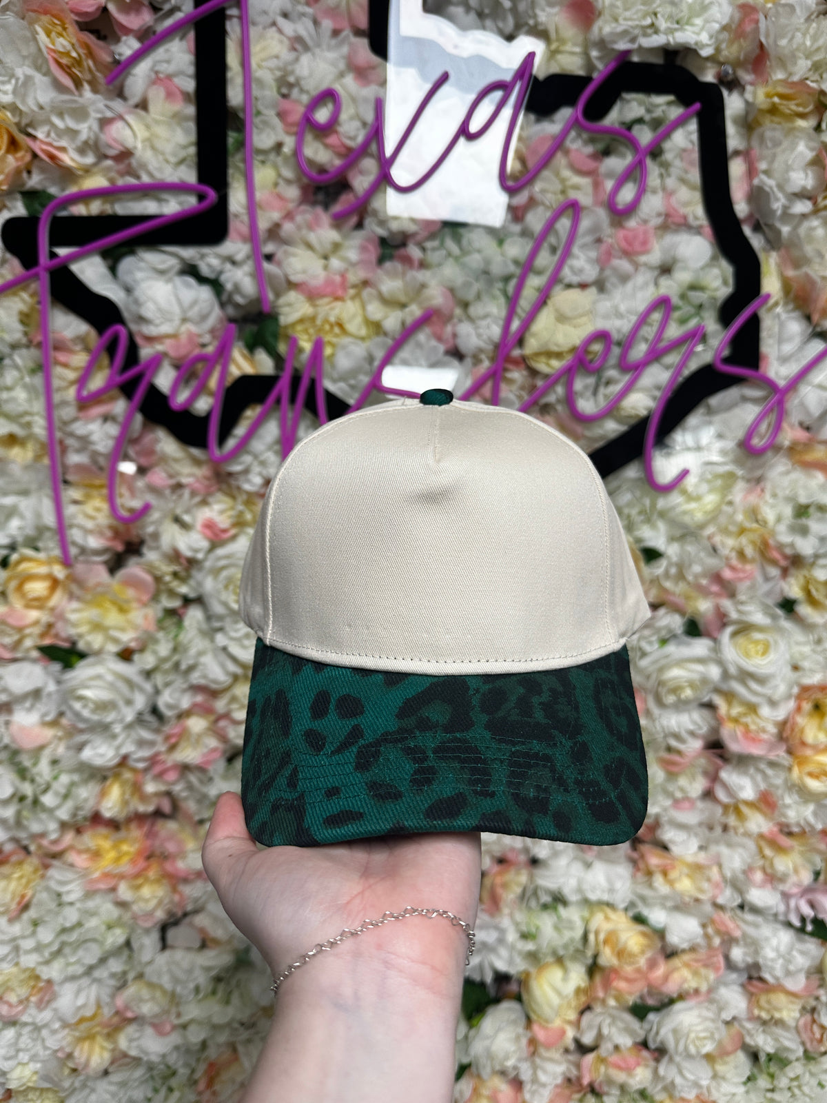 Colorful Leopard Brim Canvas Blank Hats (MULTIPLE OPTIONS)