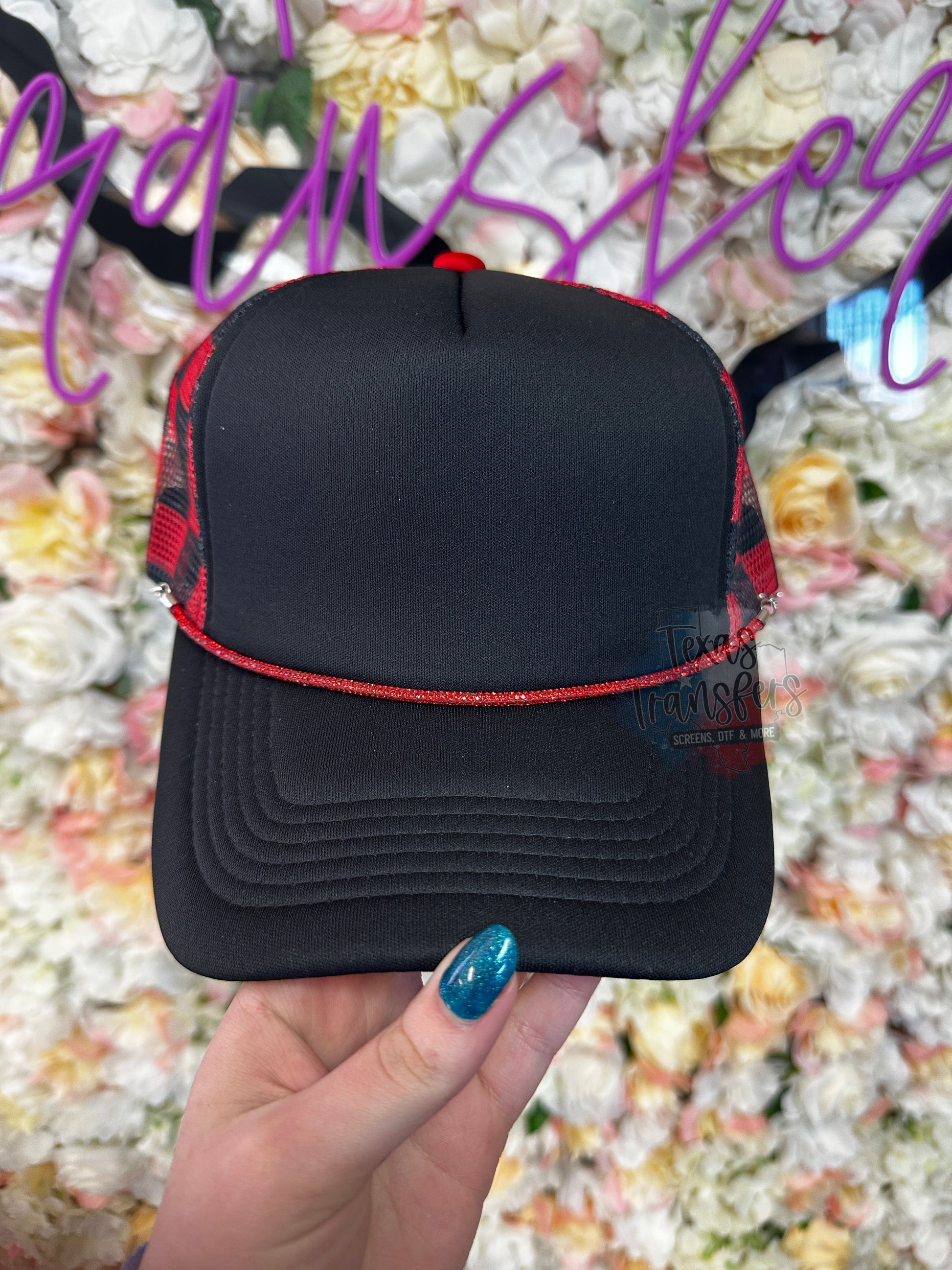 Sparkly Stone Hat Chains (Multiple Options) - Texas Transfers and Designs