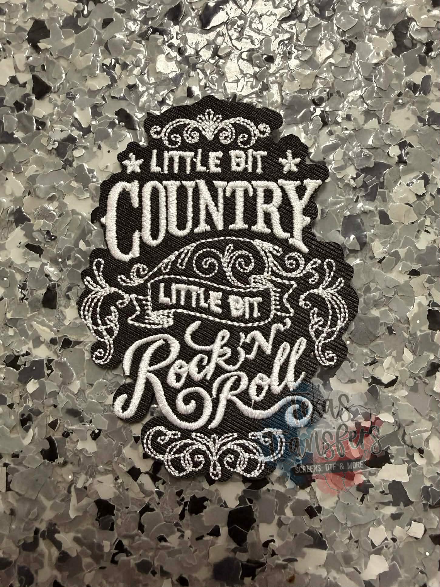 Little Bit Country, Little Bit Rock n’ Roll Iron-On Patch - Texas Transfers and Designs