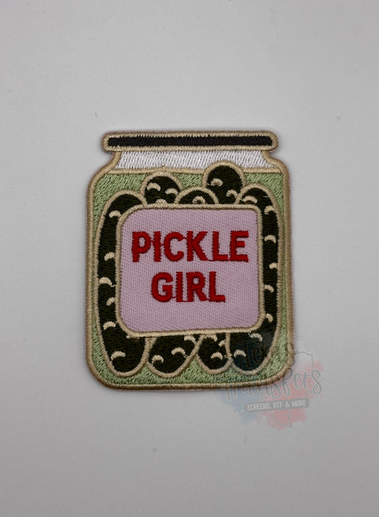 Pickle Girl Iron-On Patch - Texas Transfers and Designs