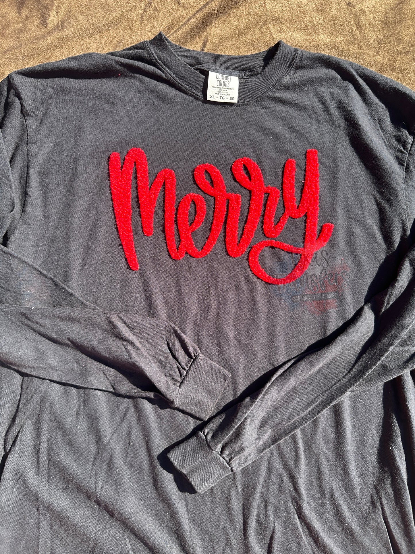 RESTOCKING 12/5 Fluffy Fuzzy XL Christmas Iron-On Patch (Multiple Options)