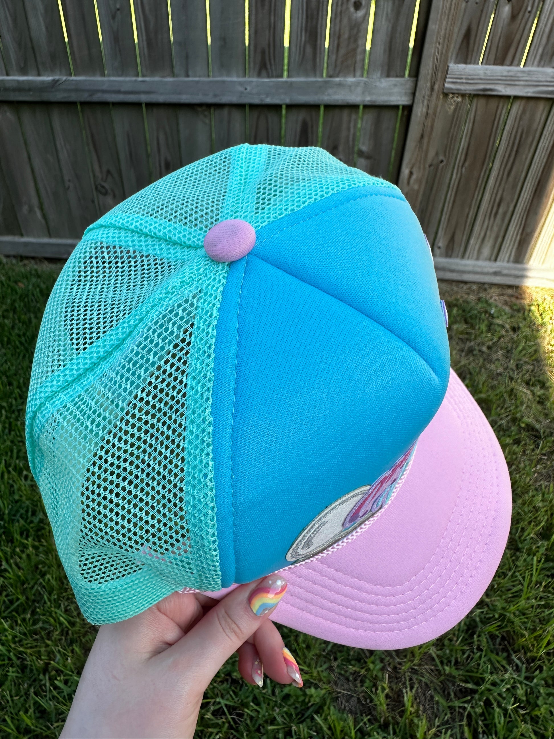 Mermaid Vibes *Completed Hat* - Texas Transfers and Designs