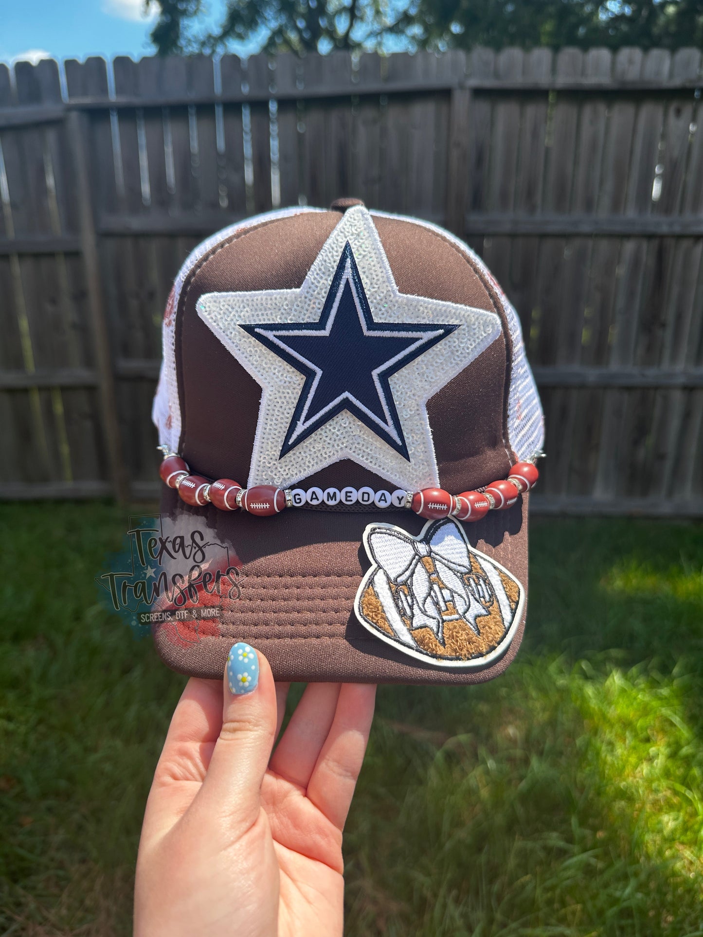 Football Trucker Hat - Texas Transfers and Designs
