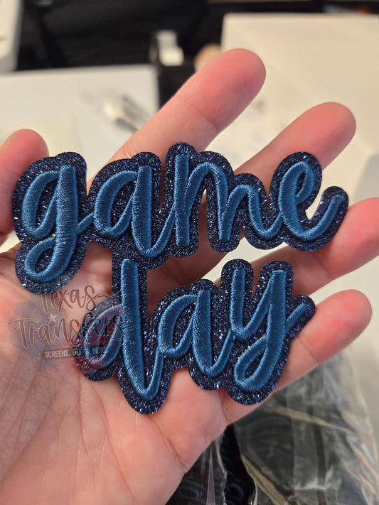 Game Day (Navy) Iron-On PATCH - Texas Transfers and Designs