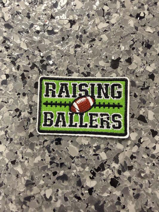 Raising Ballers Football Iron-On Patch