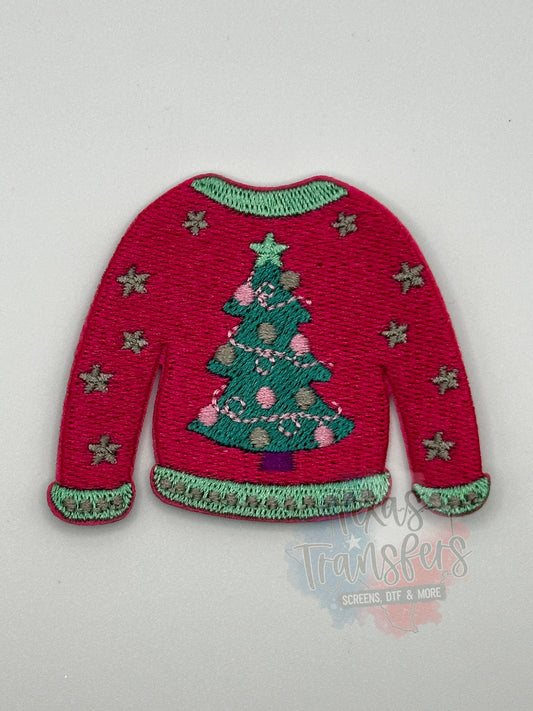 Ugly Christmas Sweater Iron-On PATCH - Texas Transfers and Designs