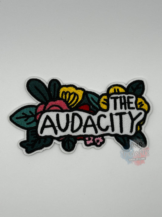 The Audacity Iron-On Patch - Texas Transfers and Designs