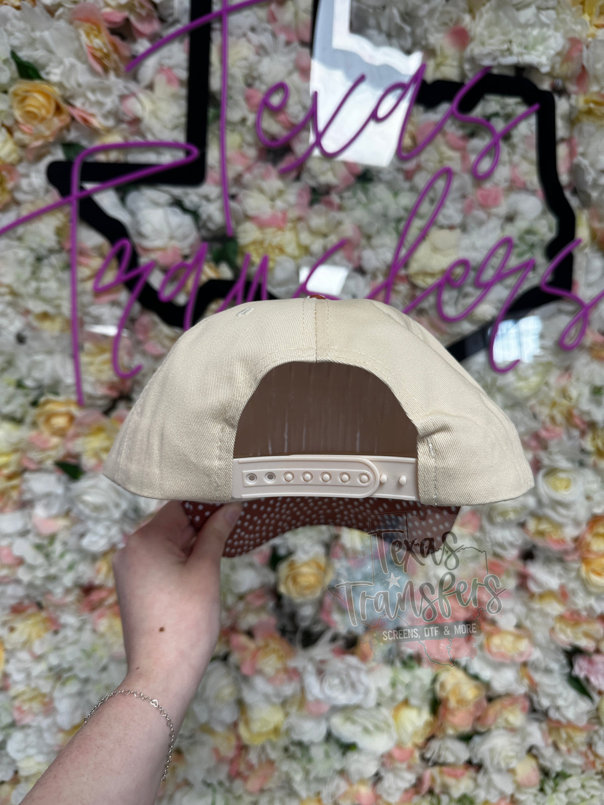Deer Print Brim Canvas Hat