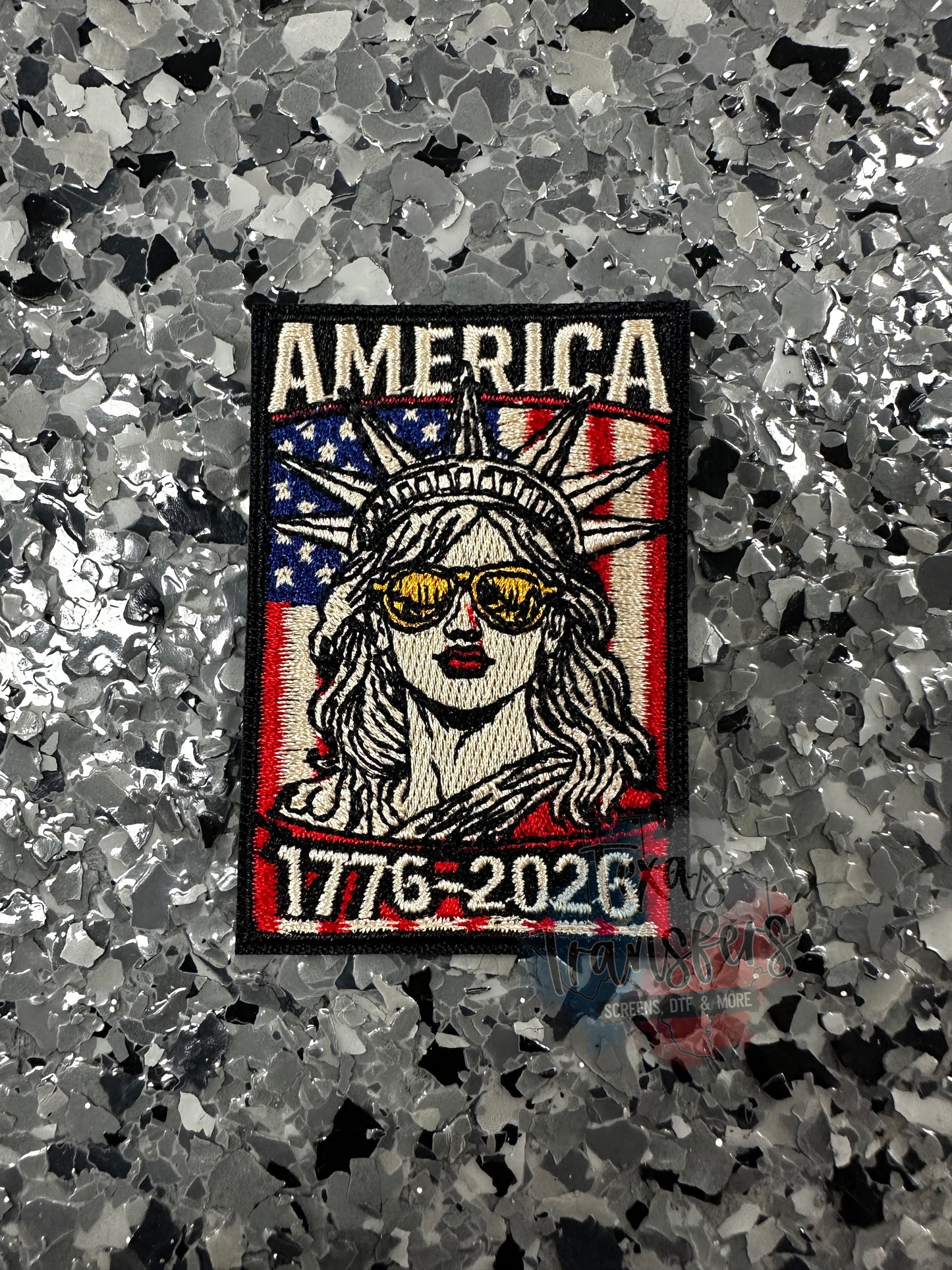Lady Liberty 250th Anniversary Iron-On Patch