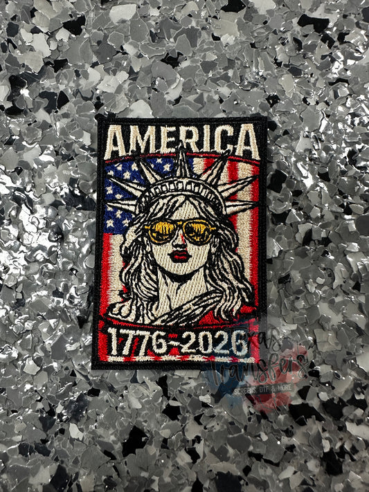 Lady Liberty 250th Anniversary Iron-On Patch