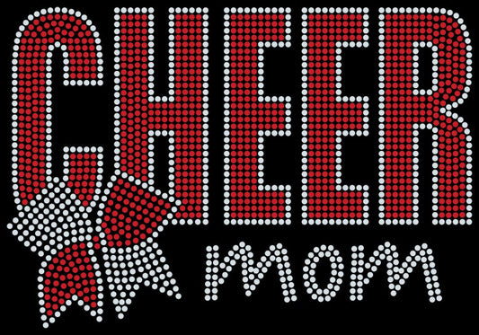 Cheer Mom Spangle Transfer - Texas Transfers and Designs