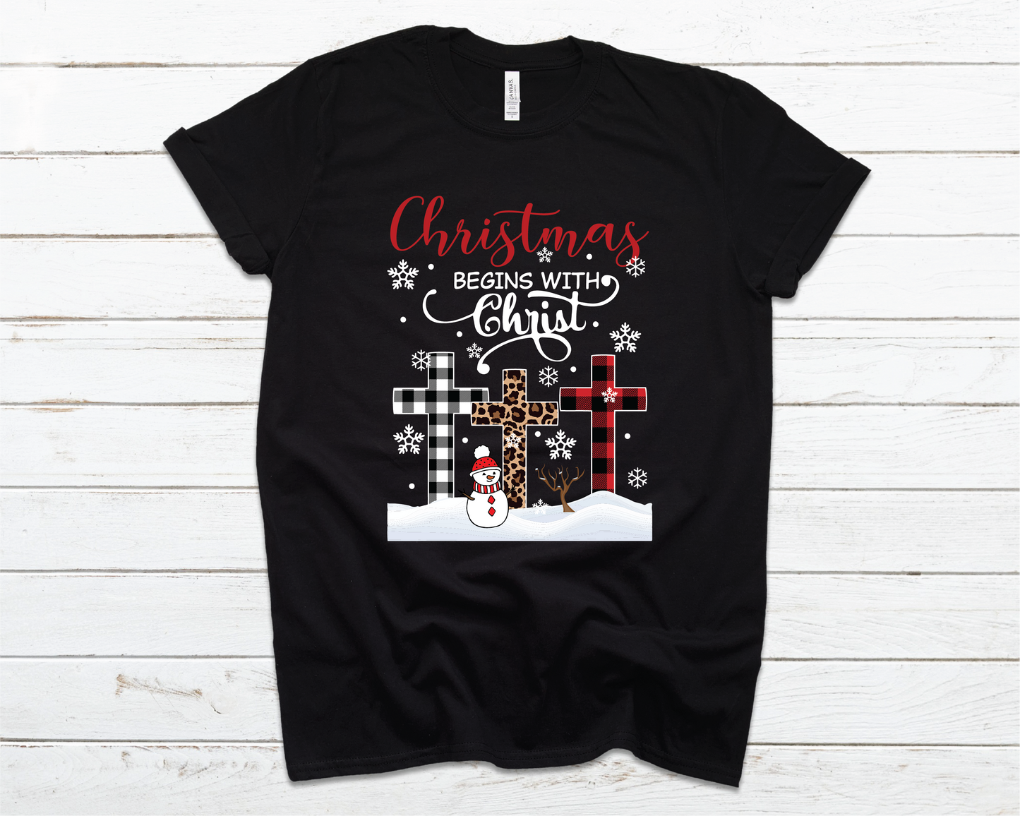 Christmas begins with Christ DTF
