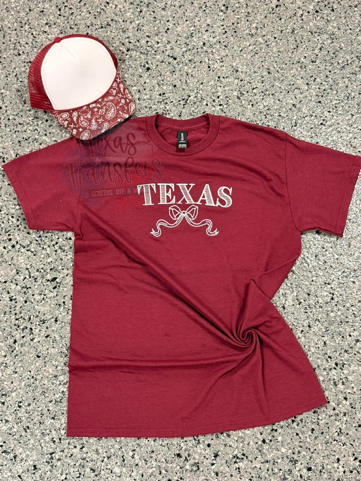 Texas Embroidered Shirt - Texas Transfers and Designs