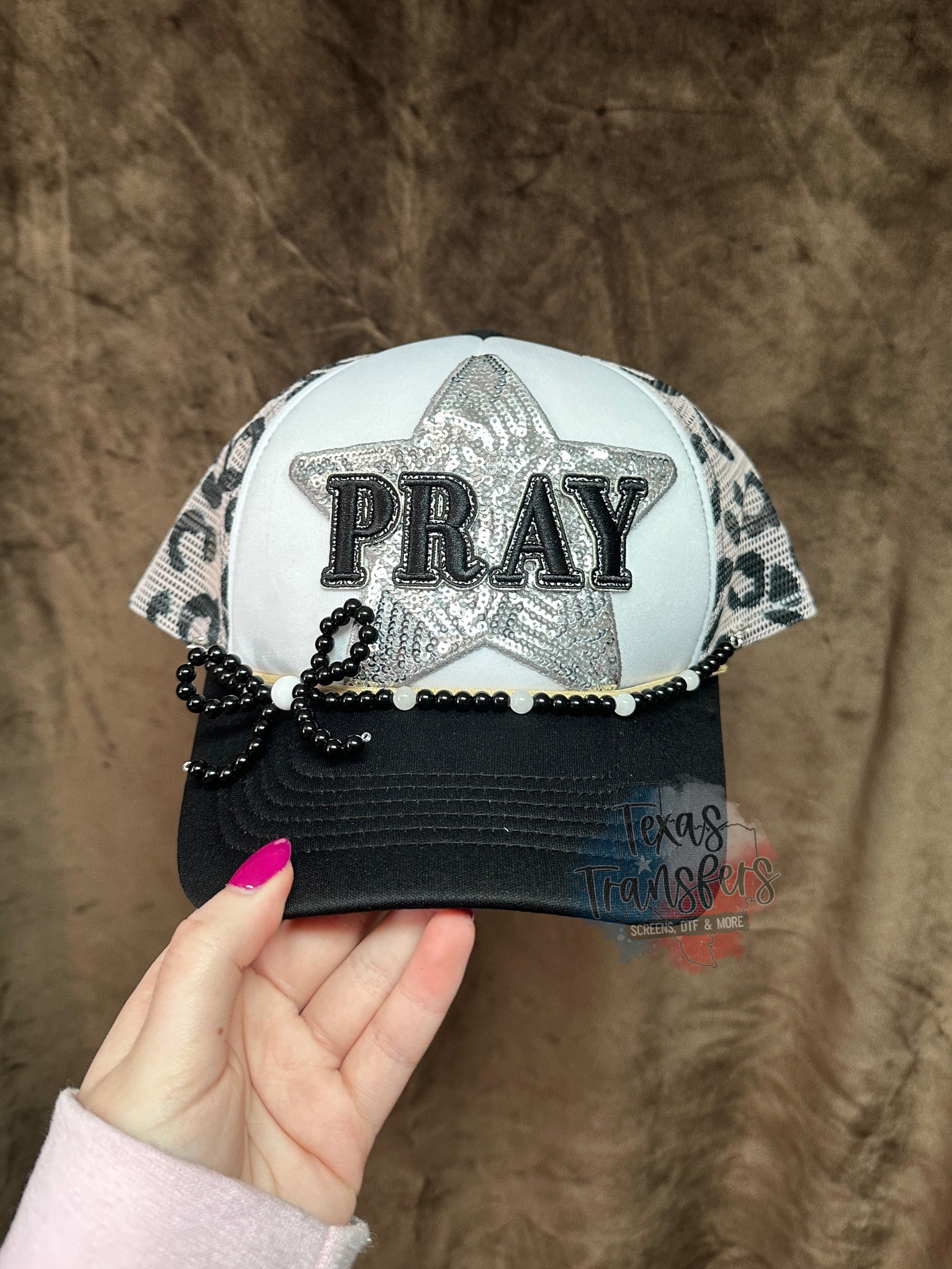 PRAY *Completed Hat* - Texas Transfers and Designs