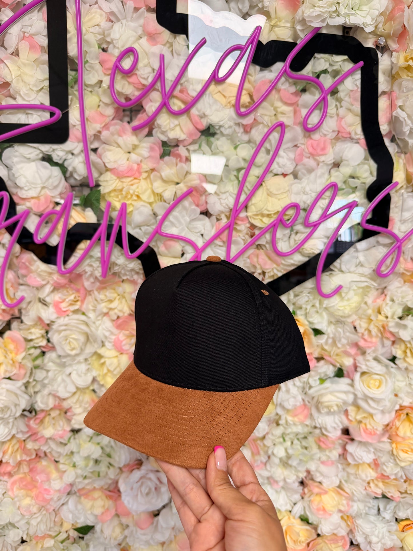 Faux Suede Brim Canvas Hat (Multiple Options)
