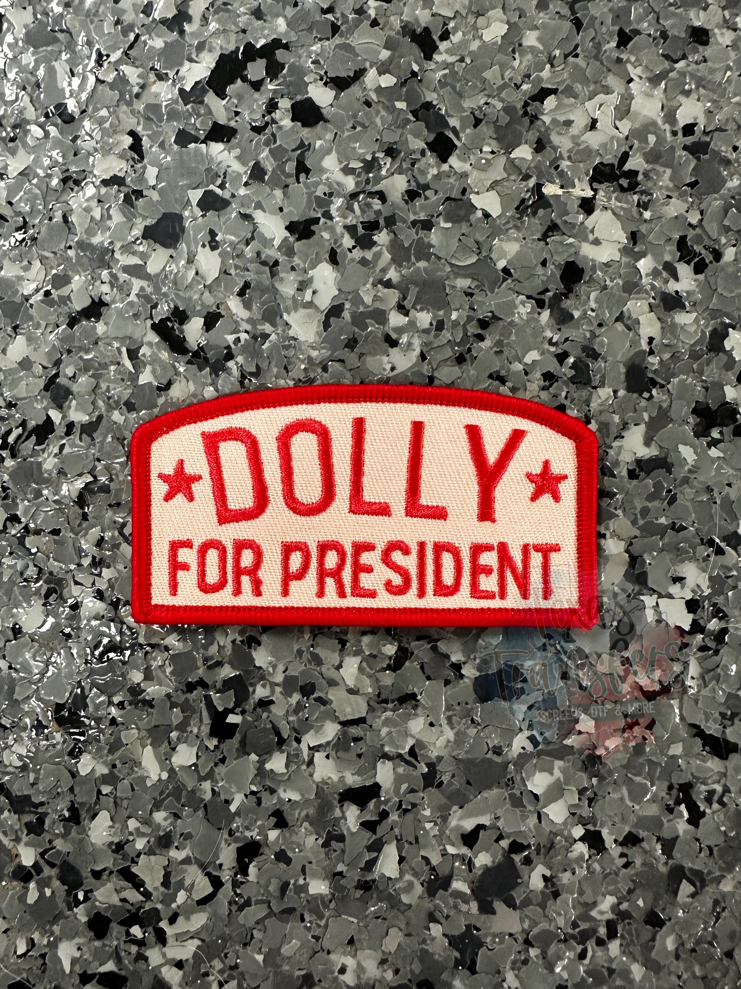 Dolly for President (Multiple Options) Iron-On Patch