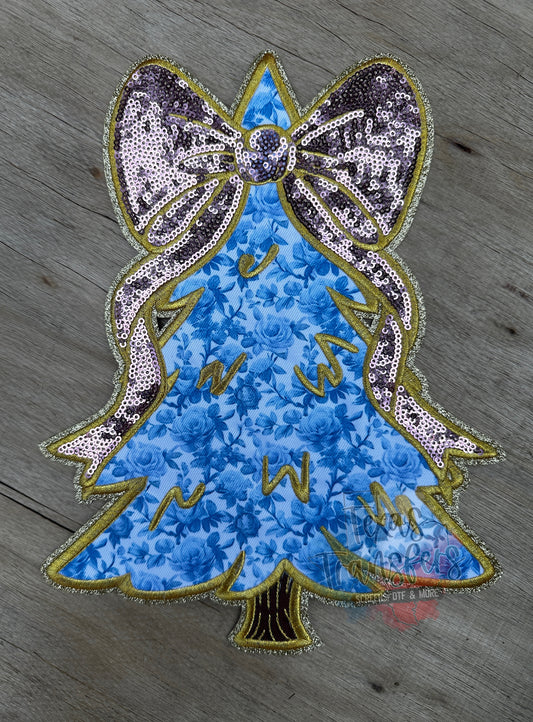 Floral Tree XL Iron-On PATCH