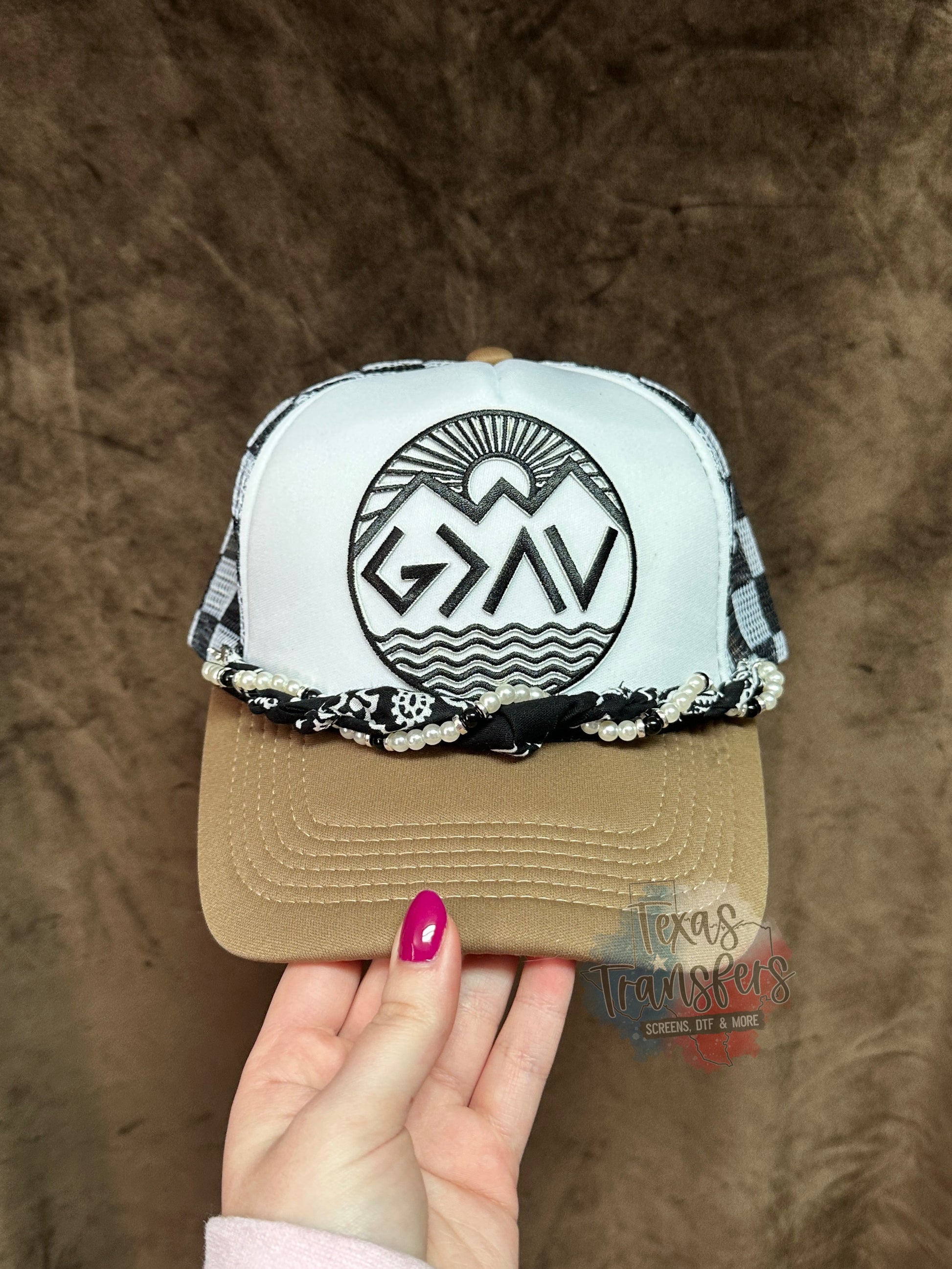 God is Greater *Completed Hat* - Texas Transfers and Designs