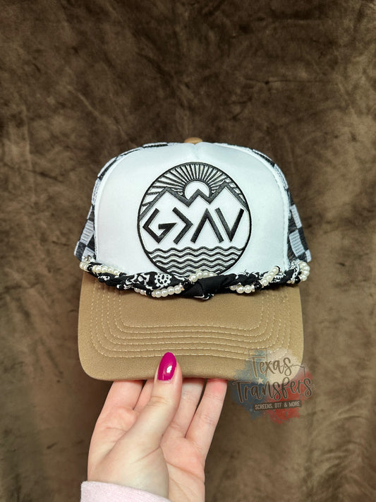 God is Greater *Completed Hat* - Texas Transfers and Designs