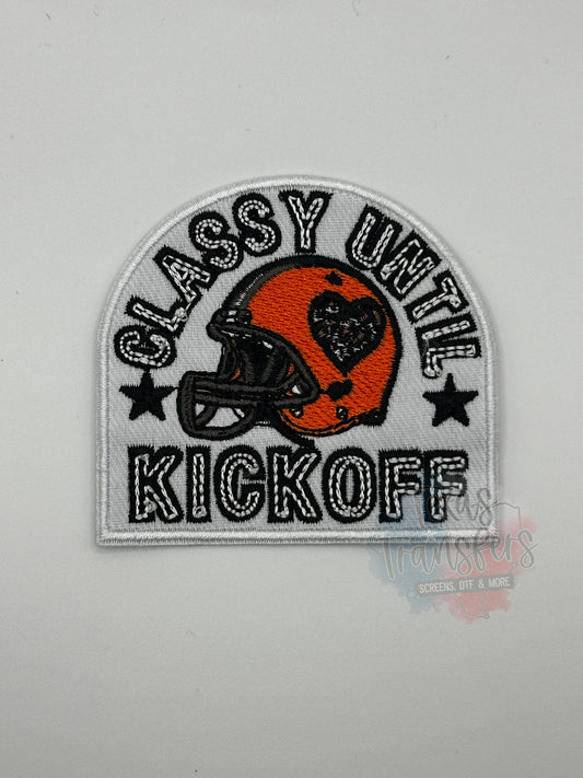 Classy Until Kickoff Iron-On PATCH - Texas Transfers and Designs